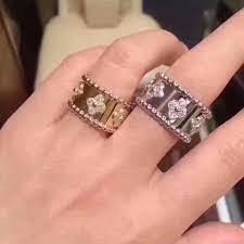 CG302 gold and diamond flower band ring 3D print model_20