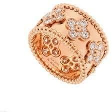 CG302 gold and diamond flower band ring 3D print model_5
