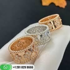 CG302 gold and diamond flower band ring 3D print model_8