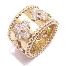 CG302 gold and diamond flower band ring 3D print model_14