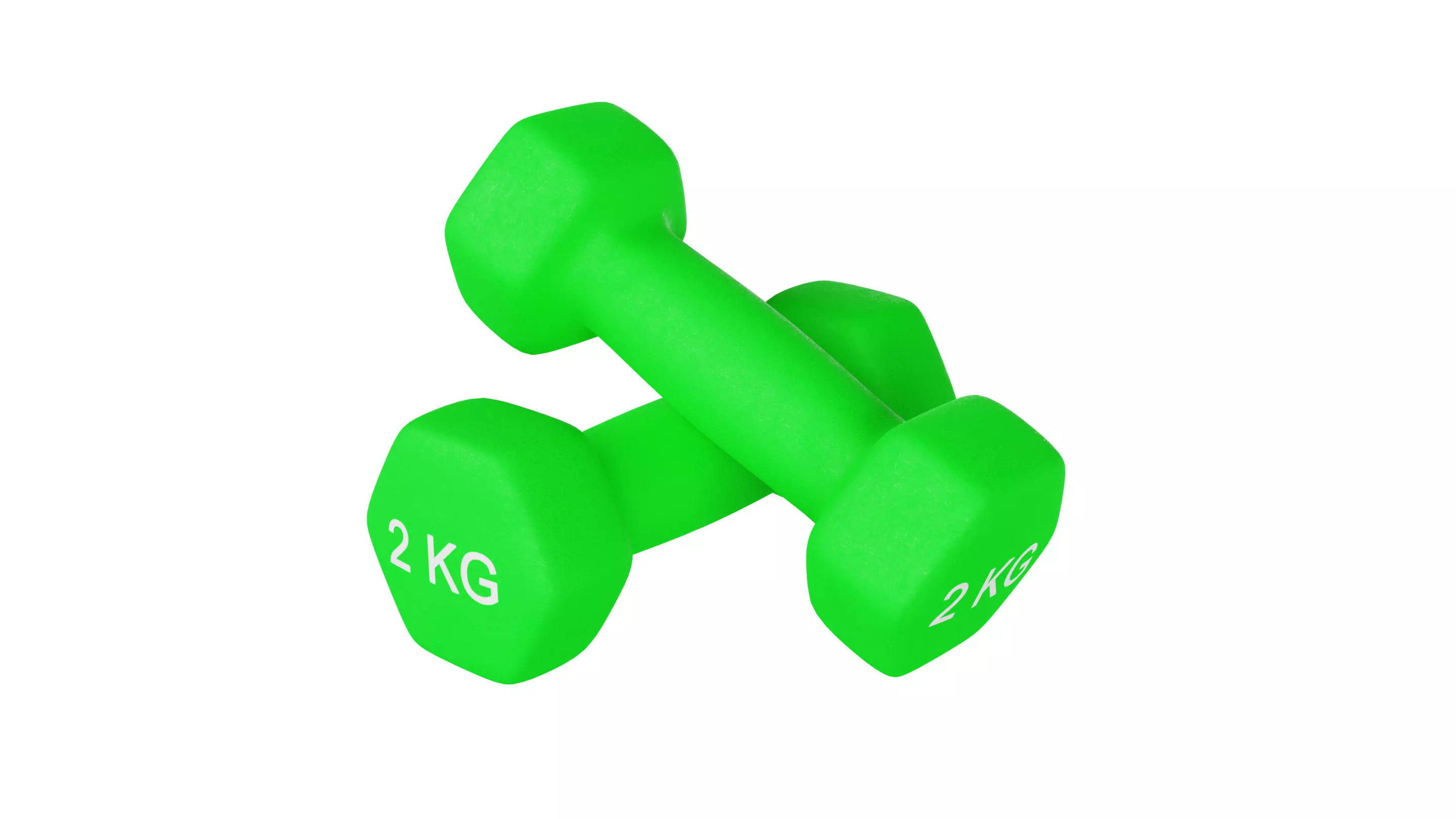 2 Kg Dumbbell 3D model