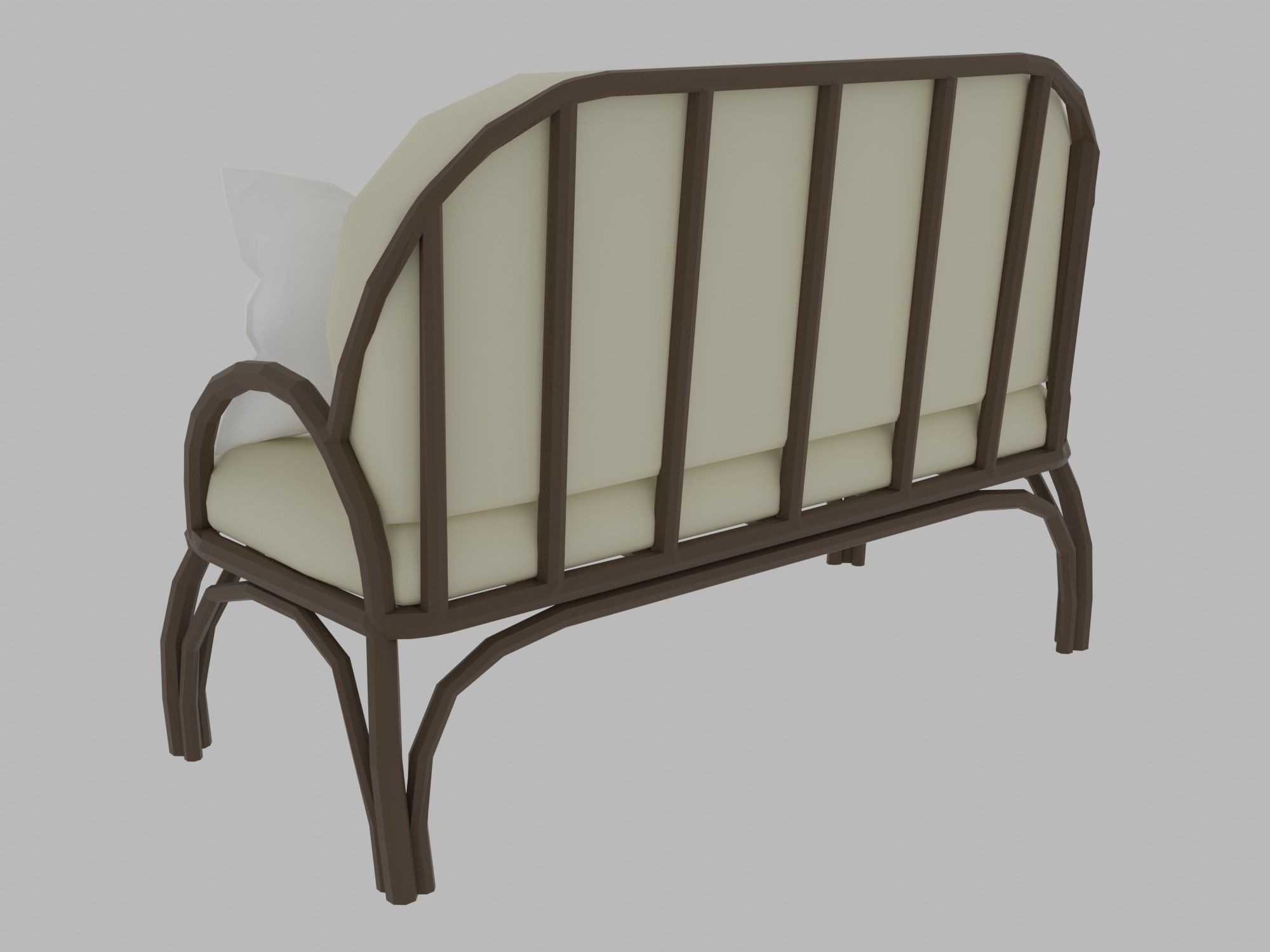 Gazebo Low-poly 3D model_12