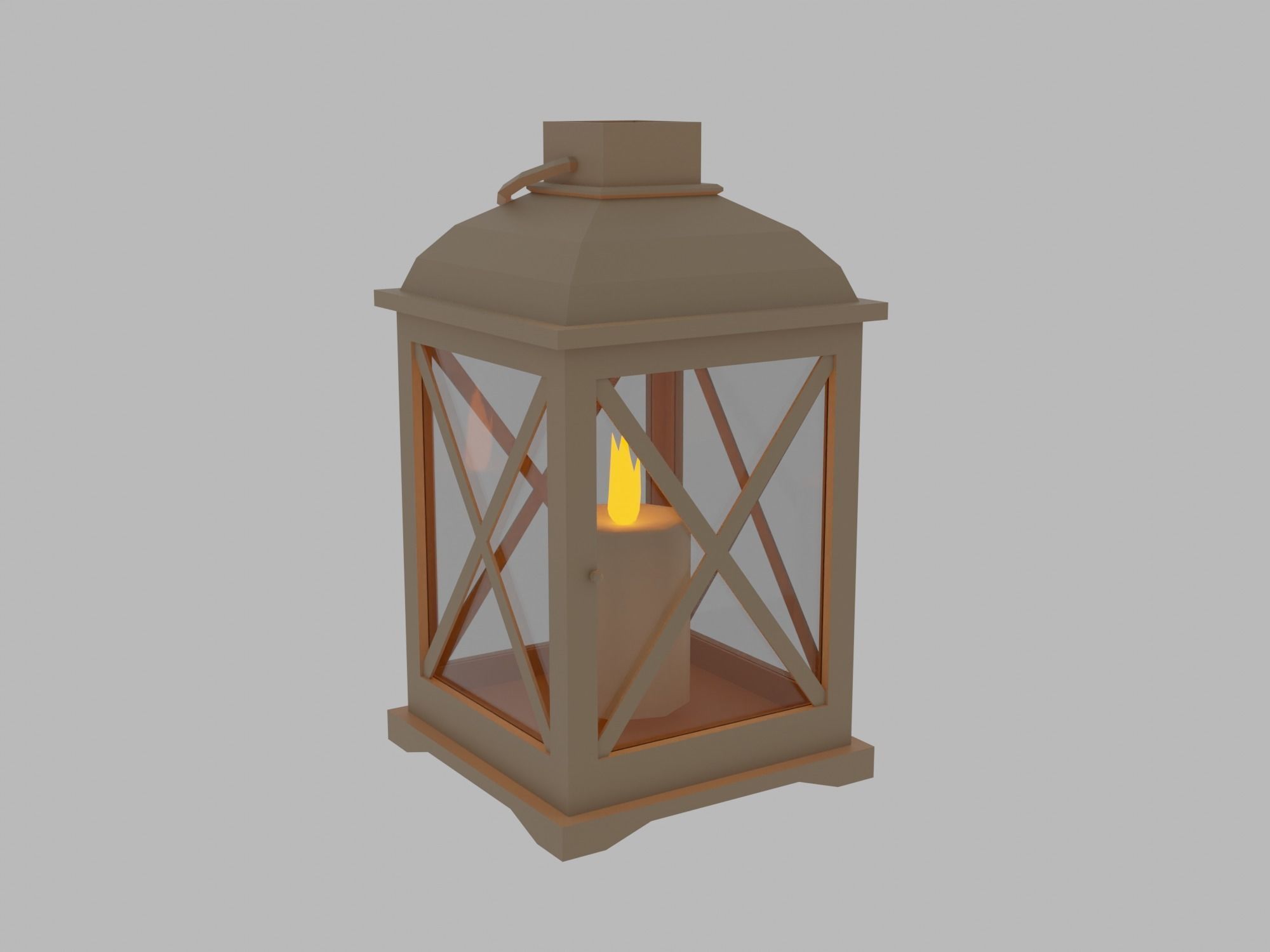 Gazebo Low-poly 3D model_9
