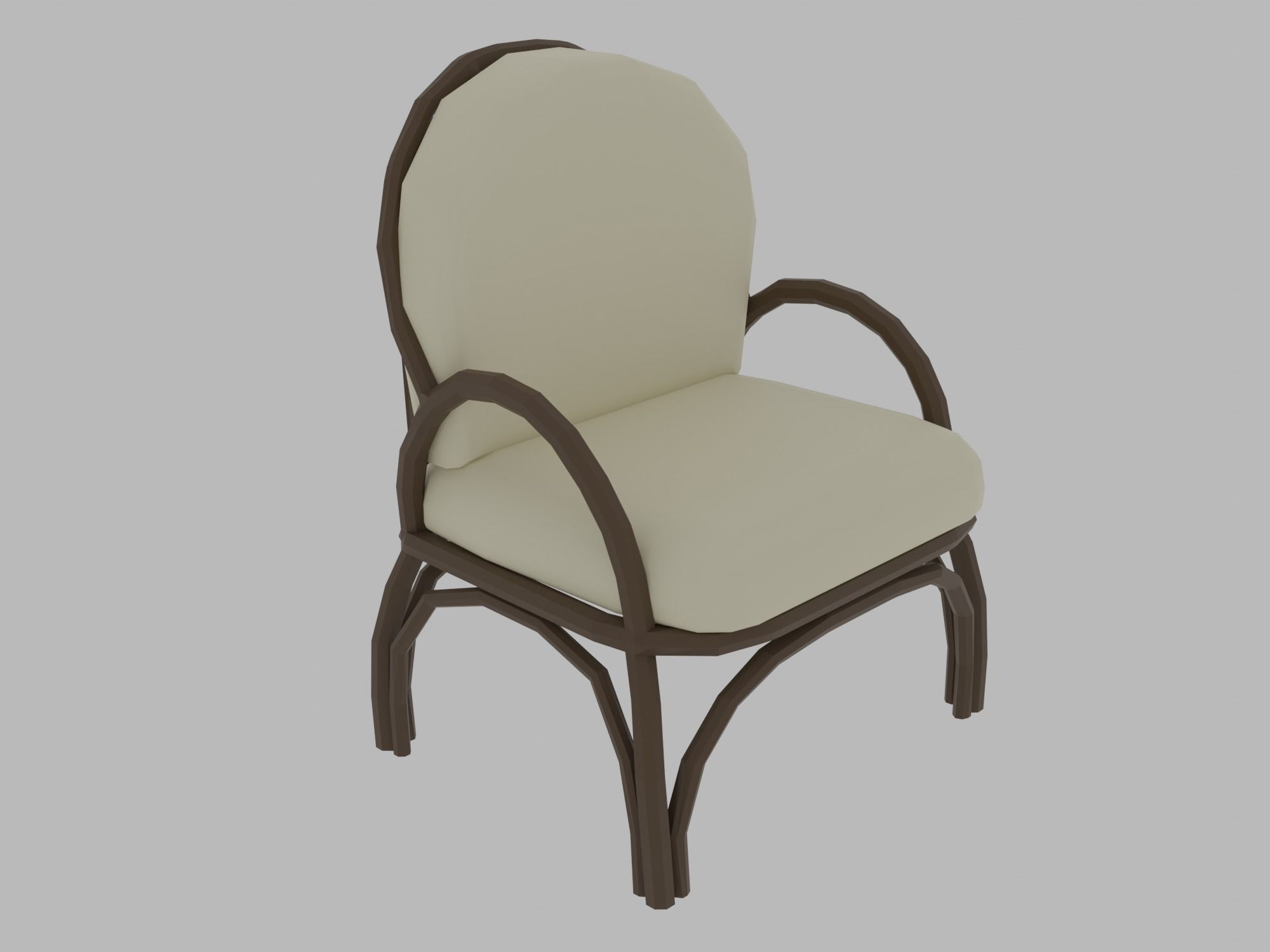 Gazebo Low-poly 3D model_13