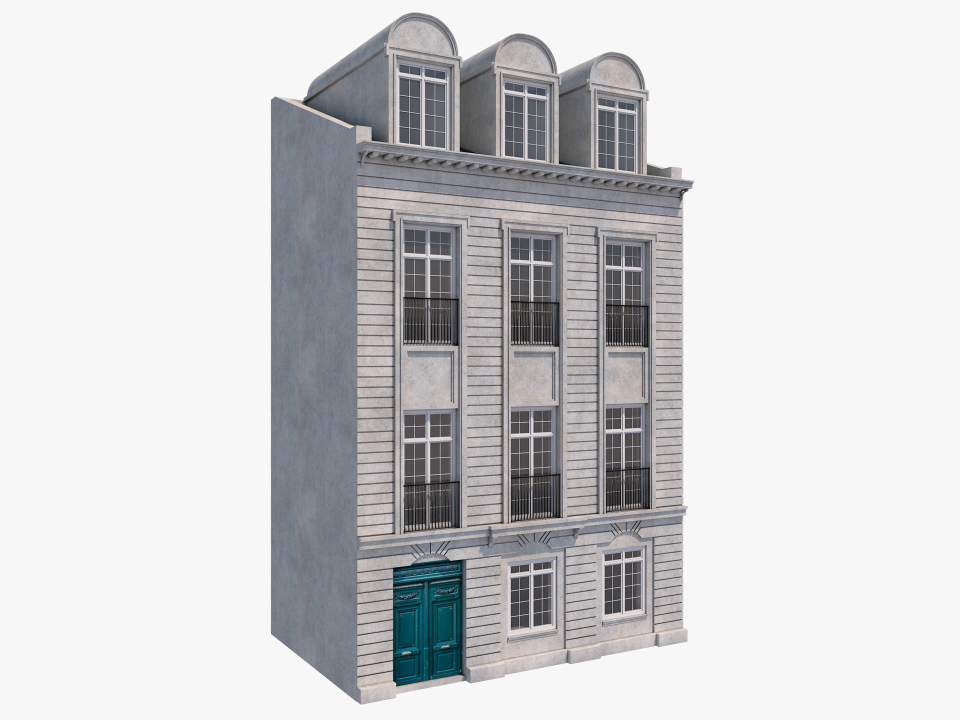 European building 1 3D model_2