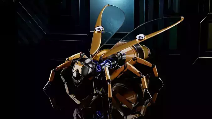 Wasp robot 3D model