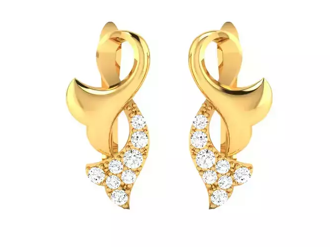 Women Earring 3dm stl fbx obj Render Details