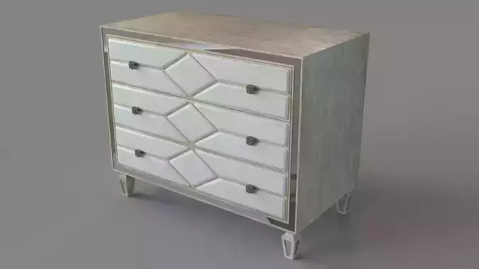 Bedroom Sanctuary Queen of Diamonds Bachelorette Chest