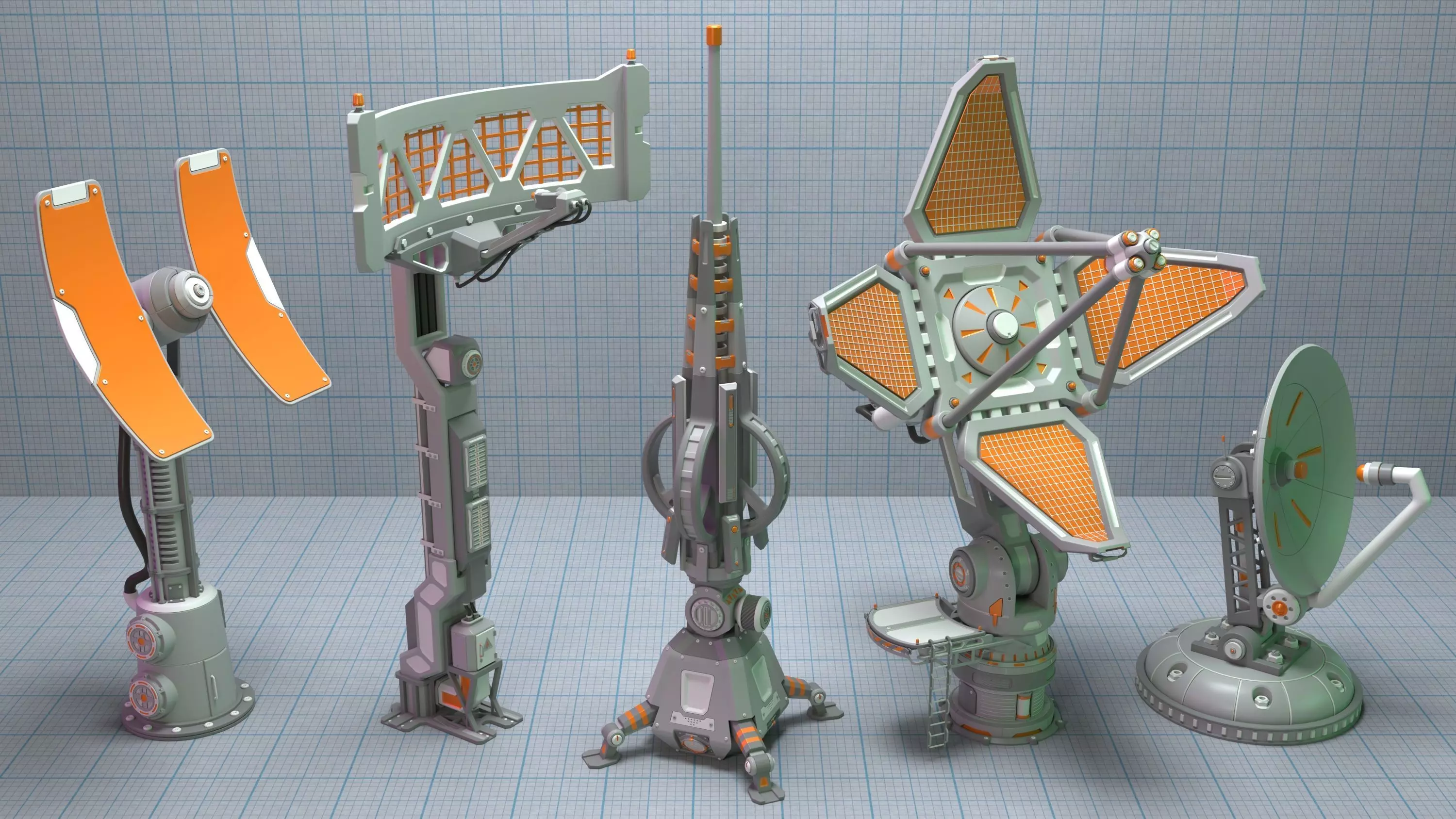 Antenas Collection star 3D model