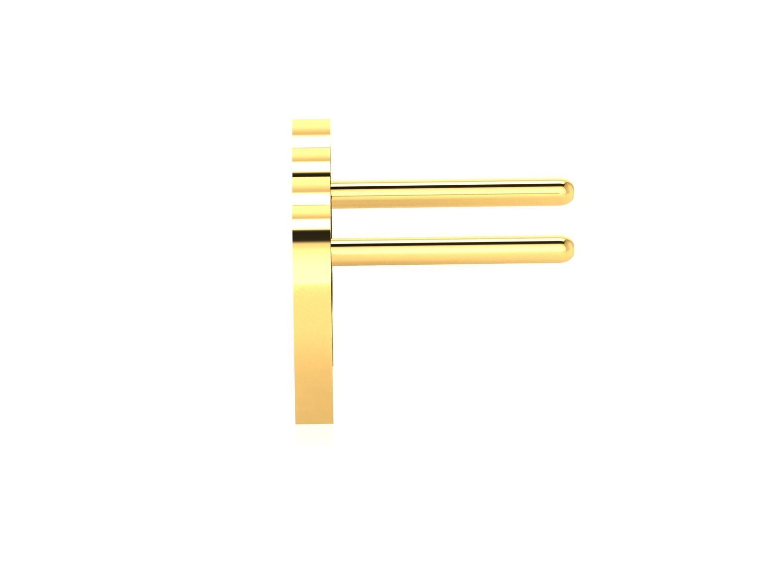 Women Heart Earring  3D print model_1