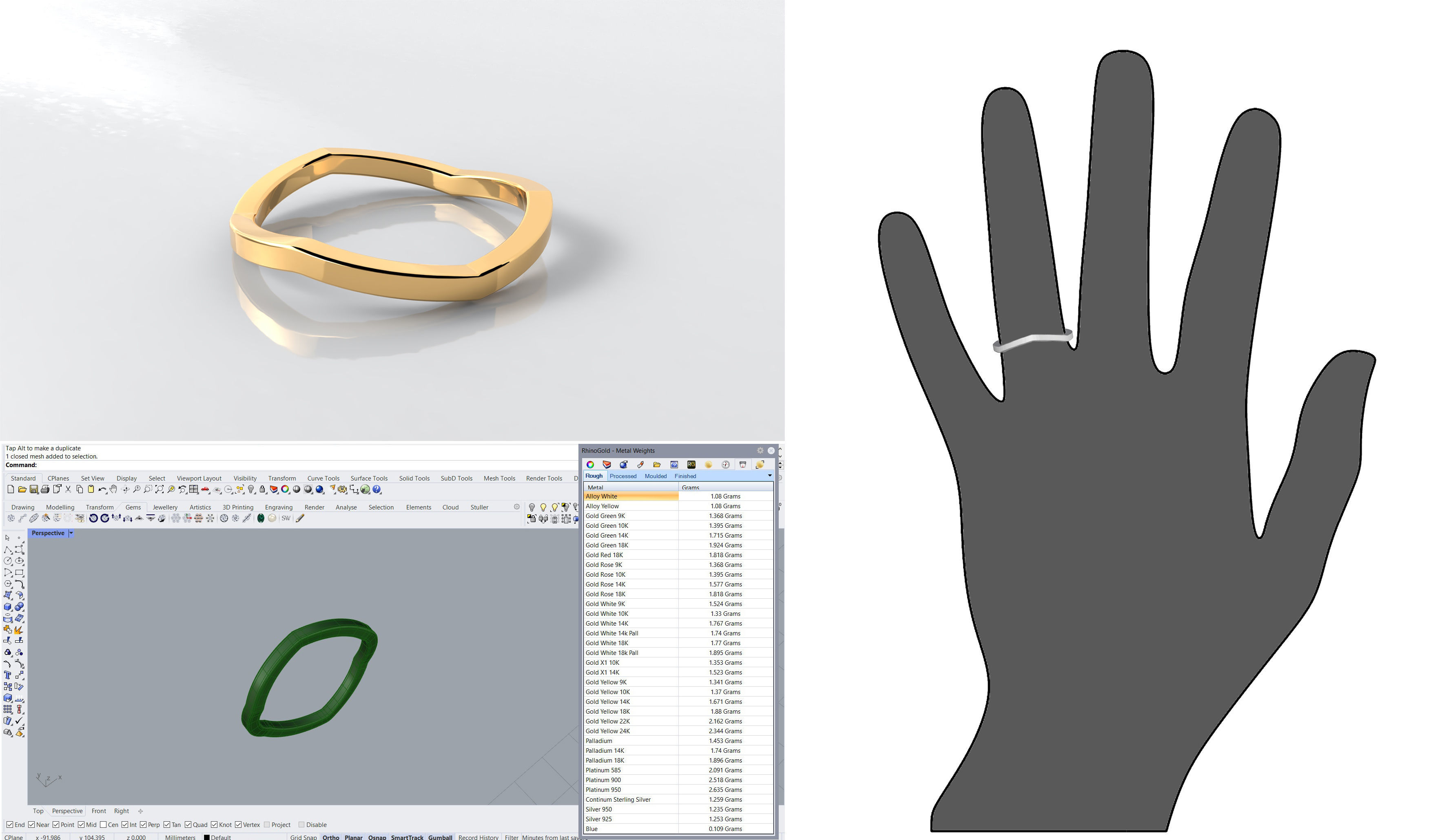 Ring 003 model 1 3D printable Free 3D print model_2