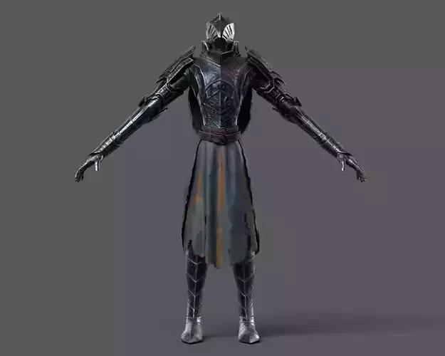 Plague Knight PBR gameready character  Low-poly 3D model