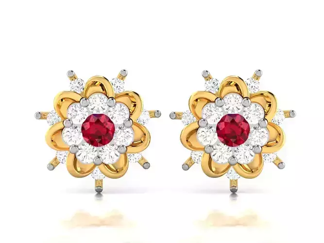 Diamond Earring for Women 3D print model