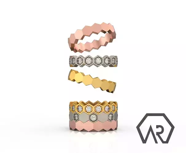 Engagement Chaum ring 3 option 3D print model
