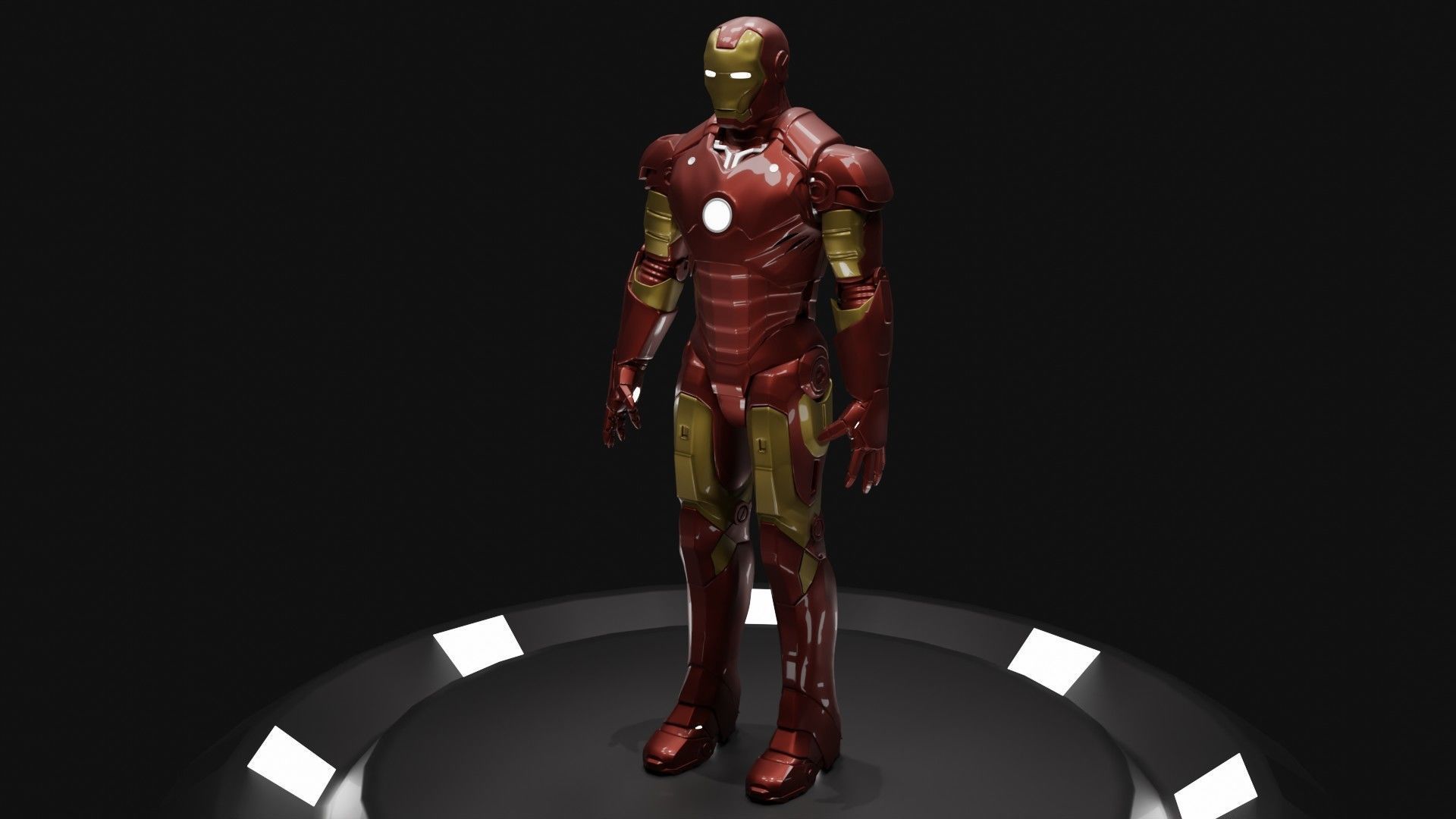 Iron Man Free 3D model_3