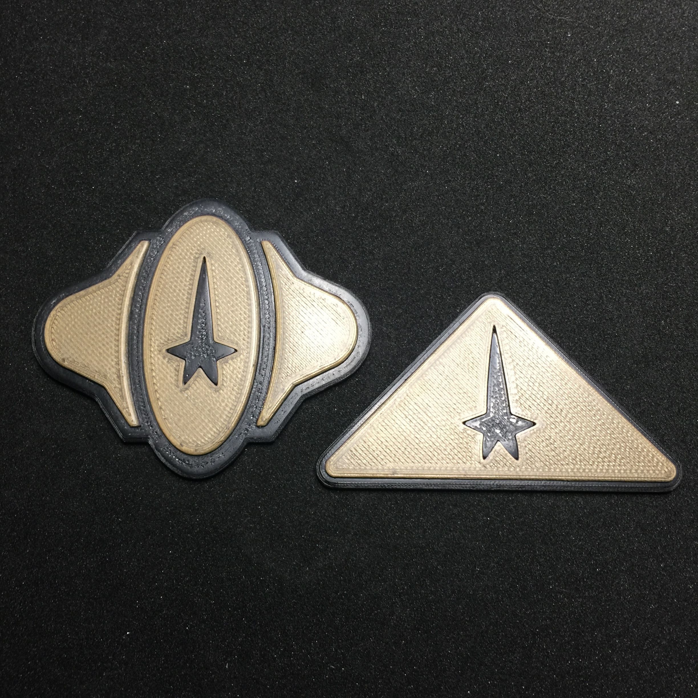 Star Trek Original Constitution class Starship Emblem Badges 3D print model_6
