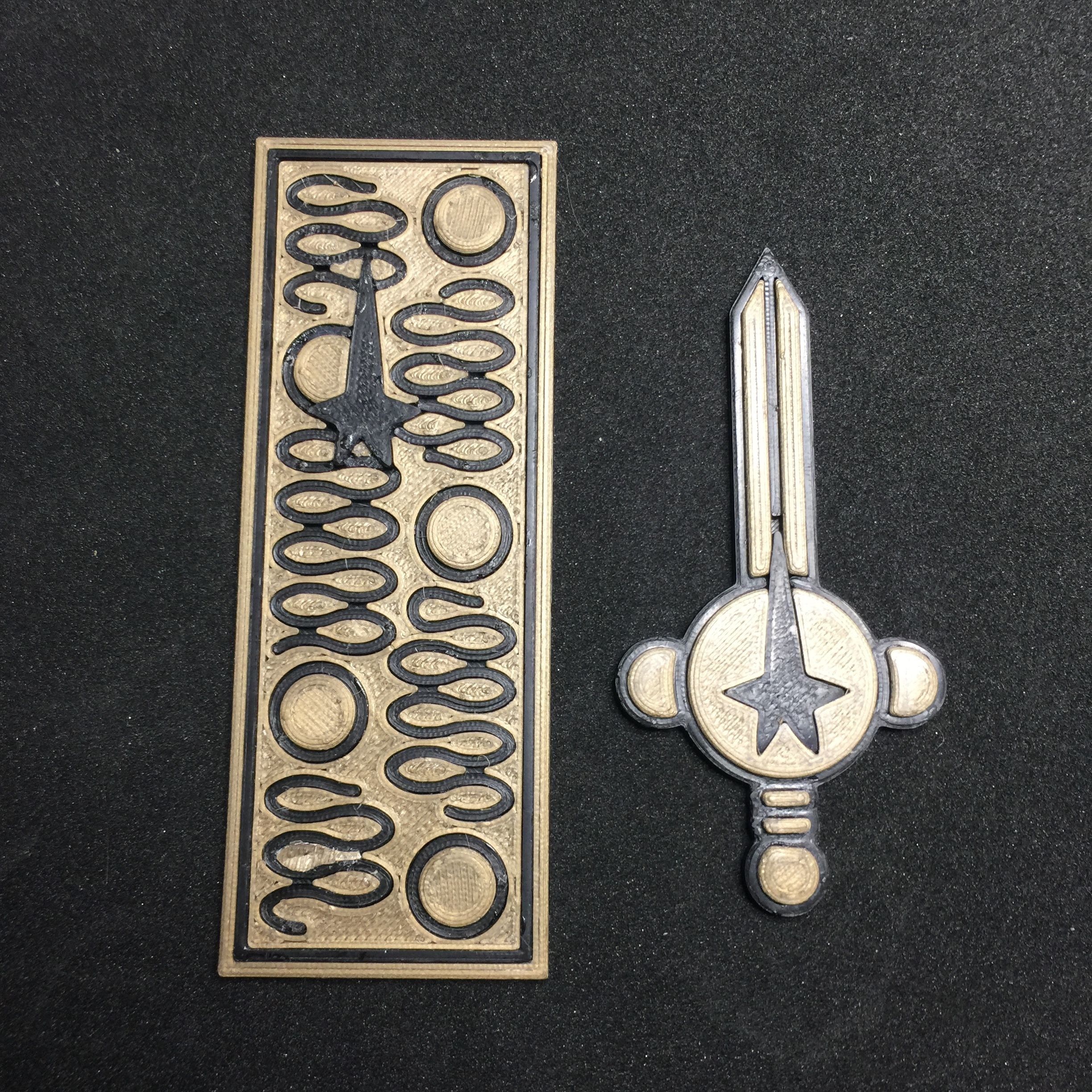 Star Trek Original Constitution class Starship Emblem Badges 3D print model_3