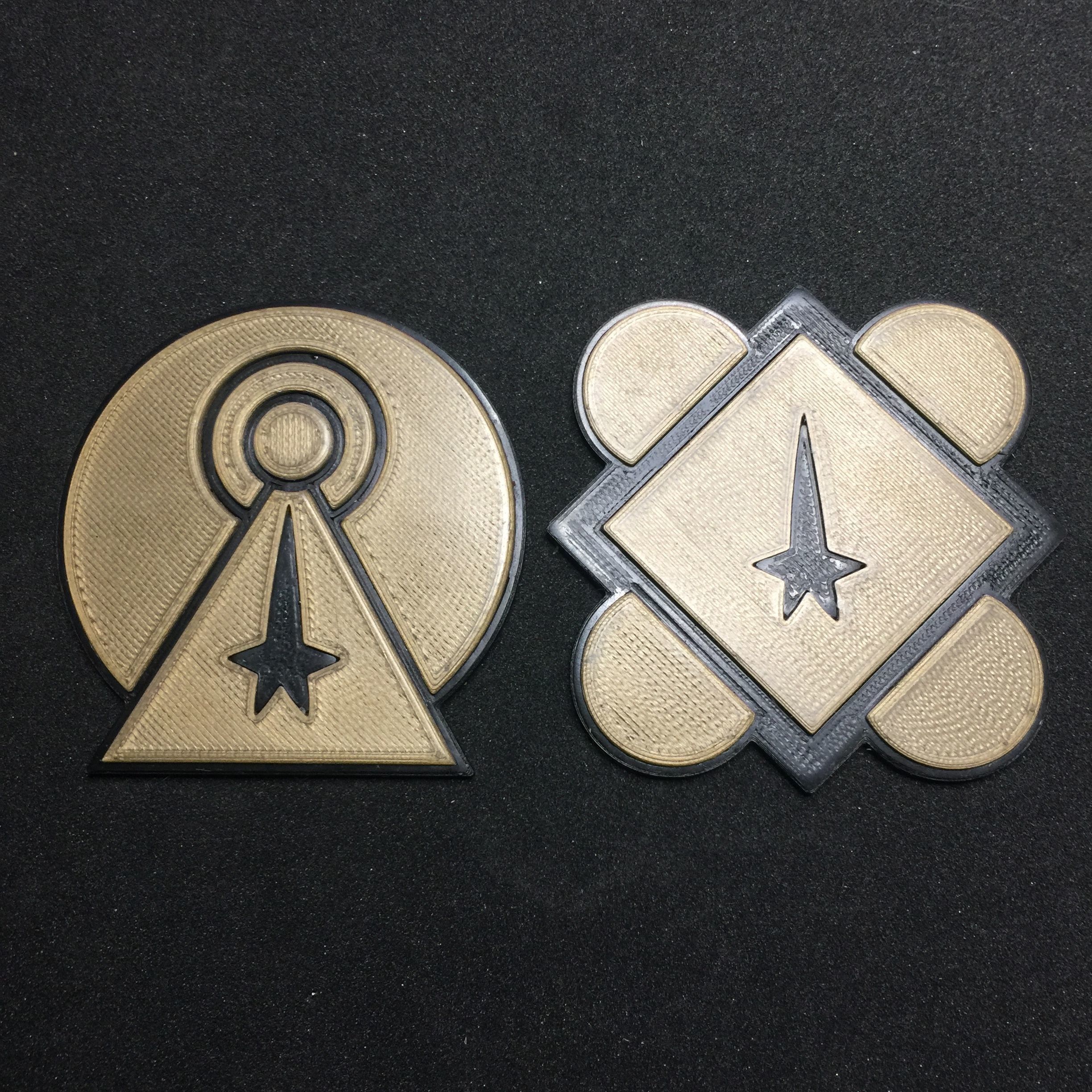 Star Trek Original Constitution class Starship Emblem Badges 3D print model_5