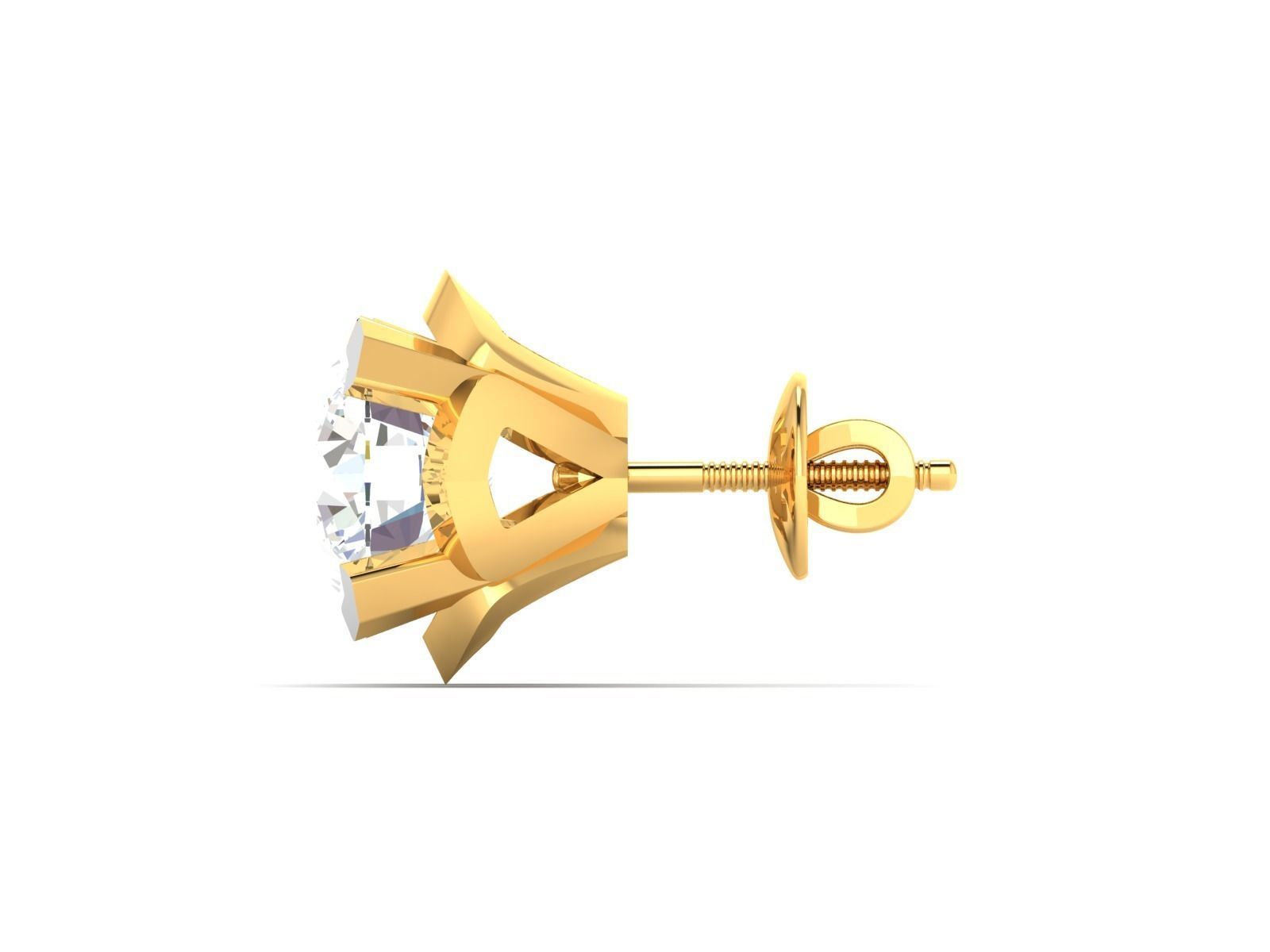 Diamond Earring for Women 3D print model_6