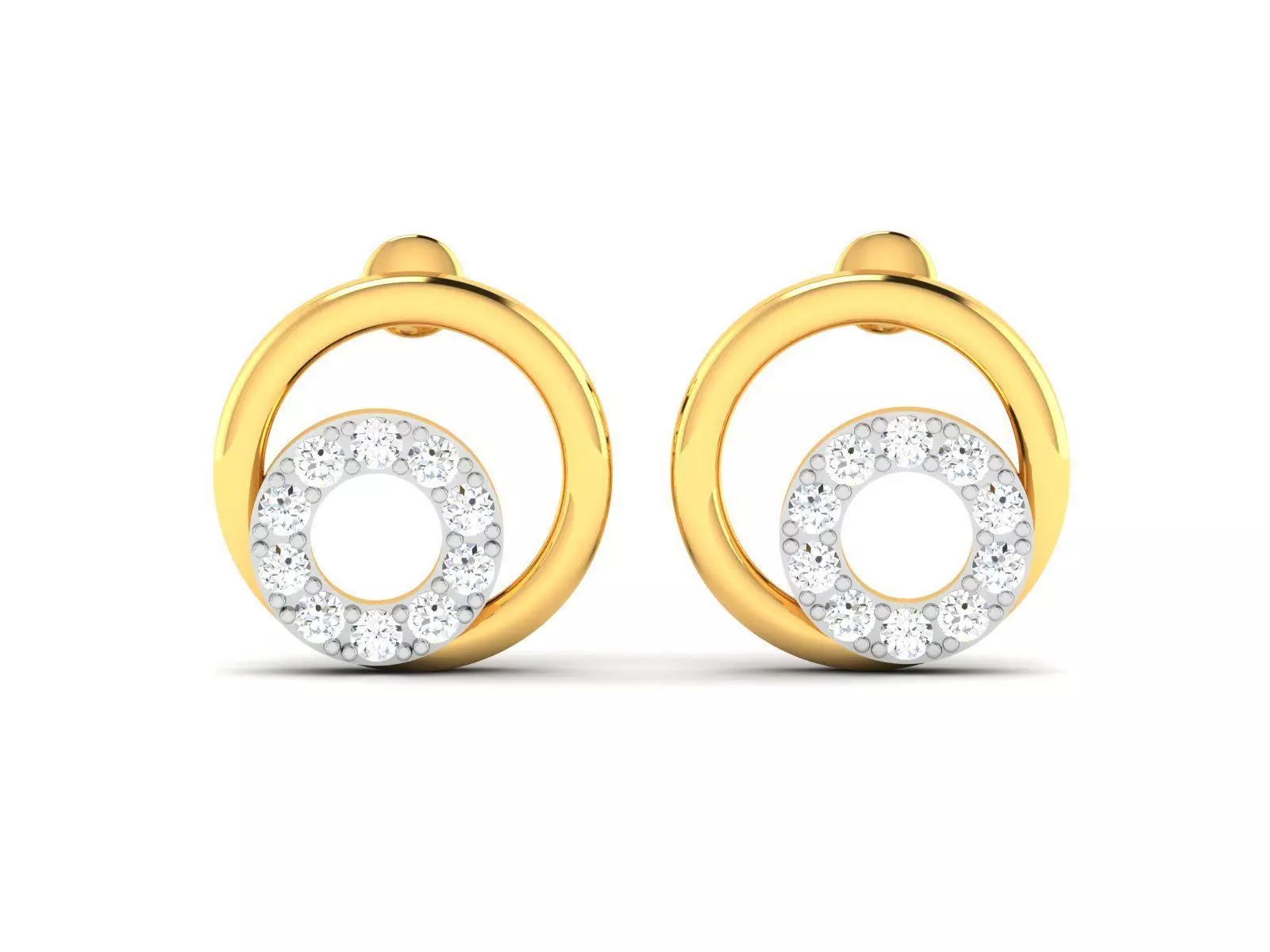 Diamond Earring for Women 3D print model_0
