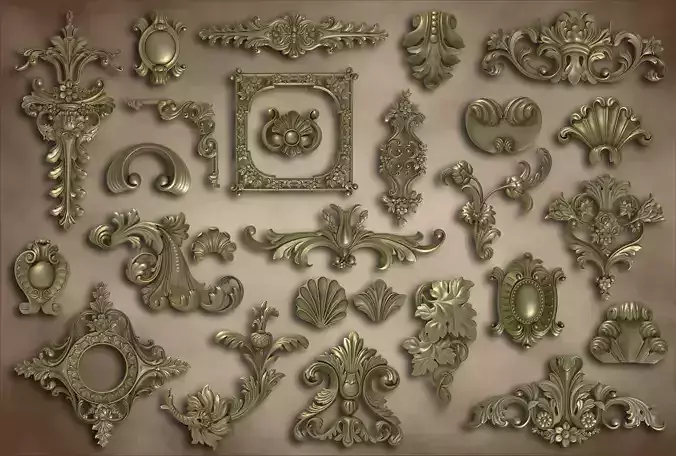 Ornamental Alphas Vol 01 Texture