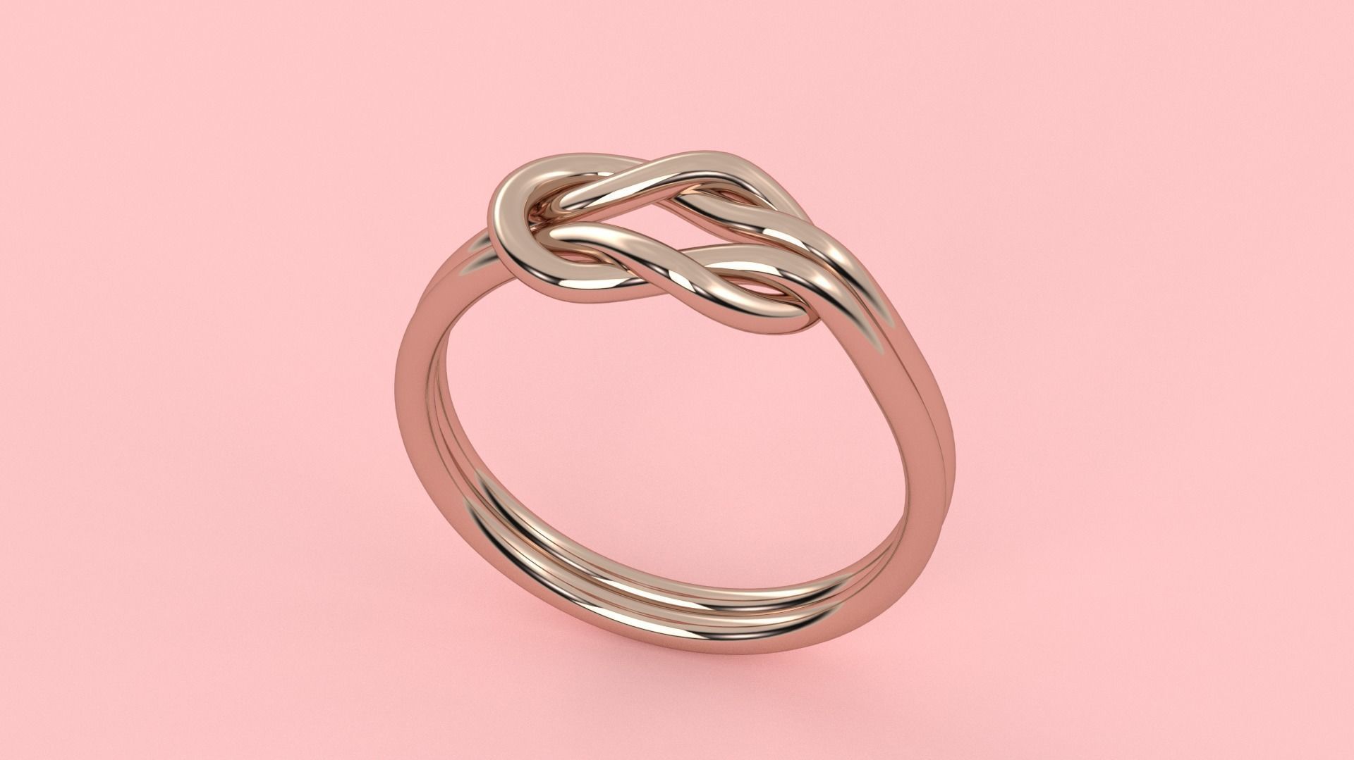 Ribbon Fold Plain Ring For Daily Use 3D print model_1