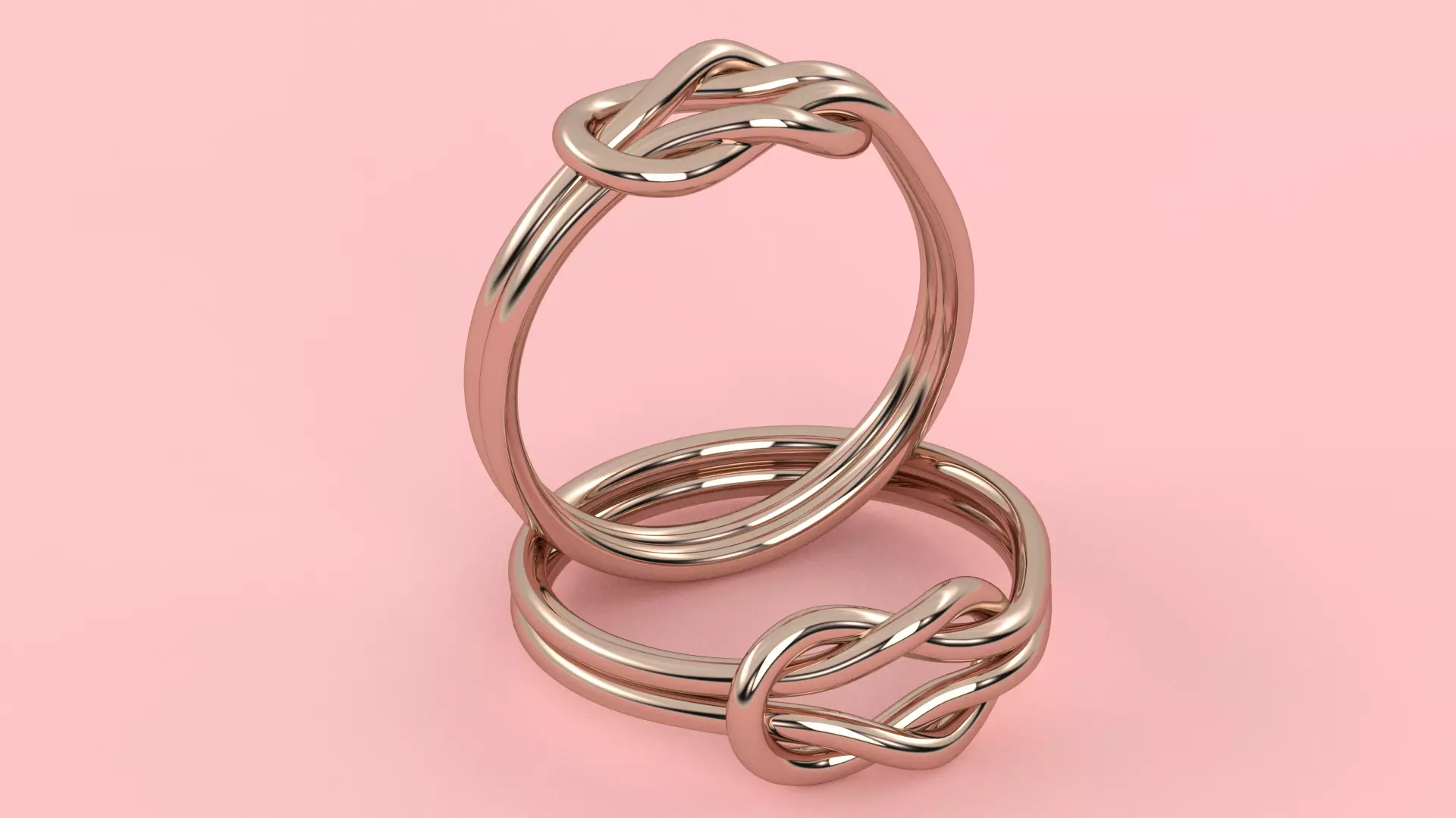 Ribbon Fold Plain Ring For Daily Use 3D print model_0