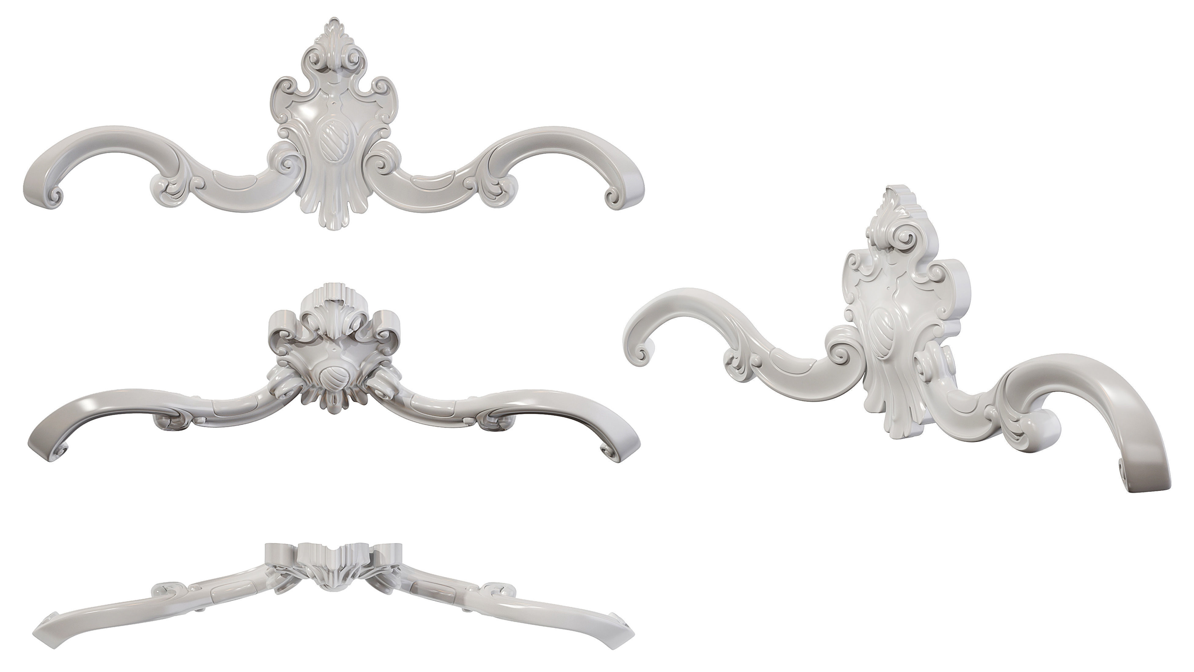 Classic carved 171 3D model_4