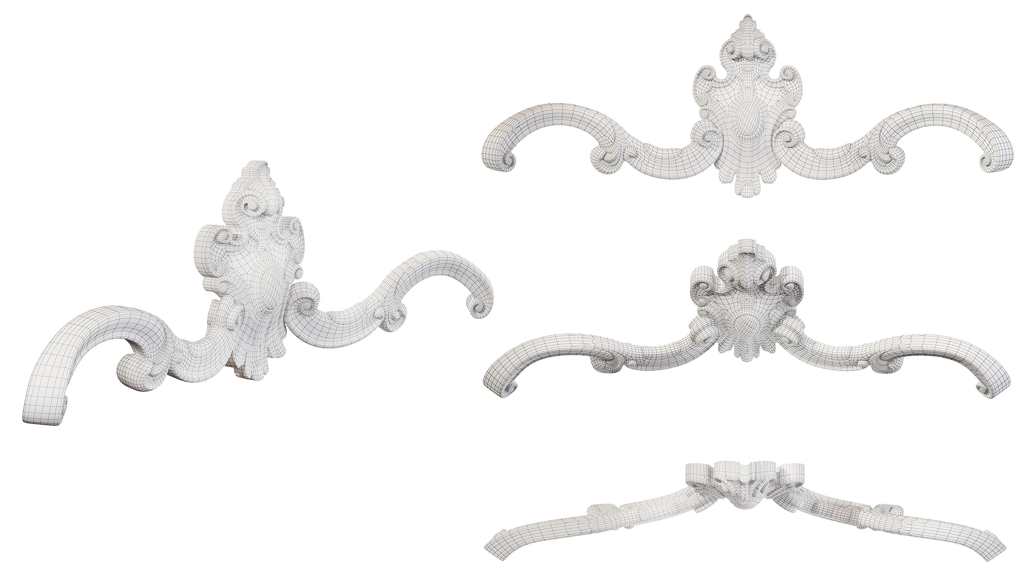 Classic carved 171 3D model_5