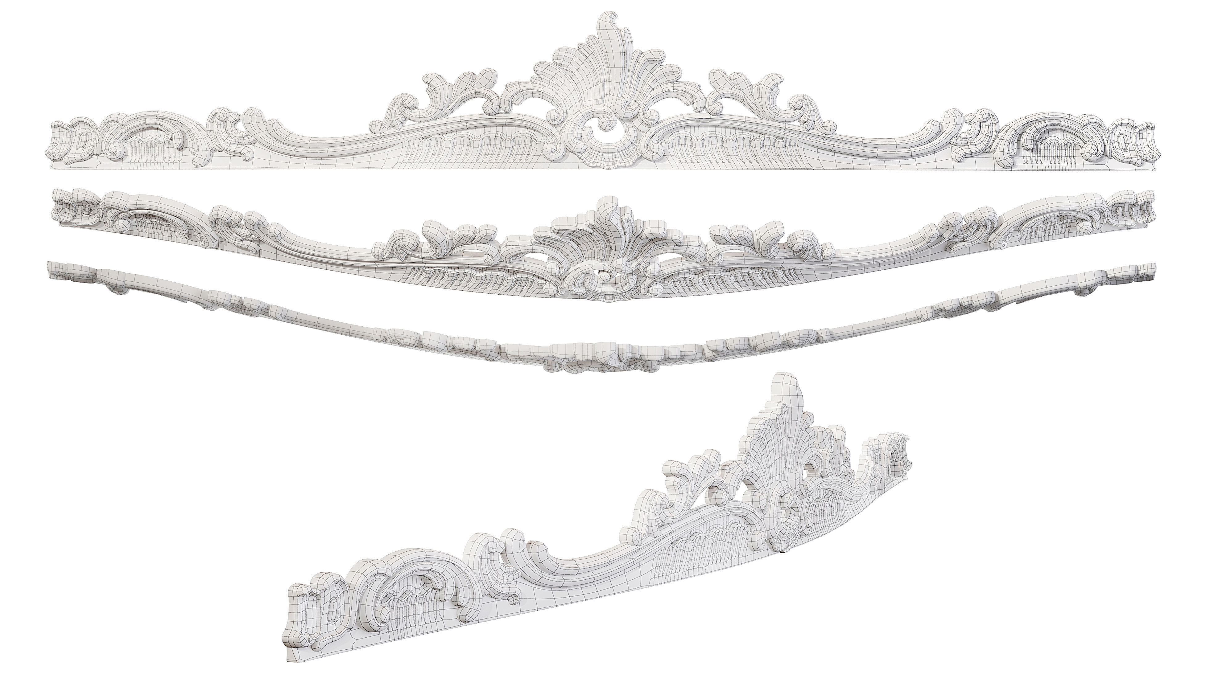 Classic carved 172 3D model_5