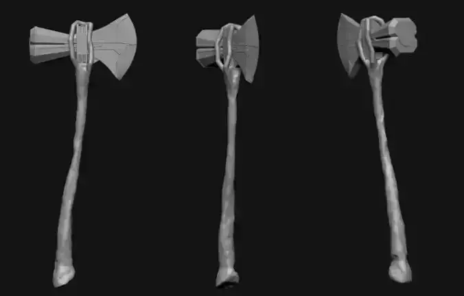 Stormbreaker STL three axes 3D print model