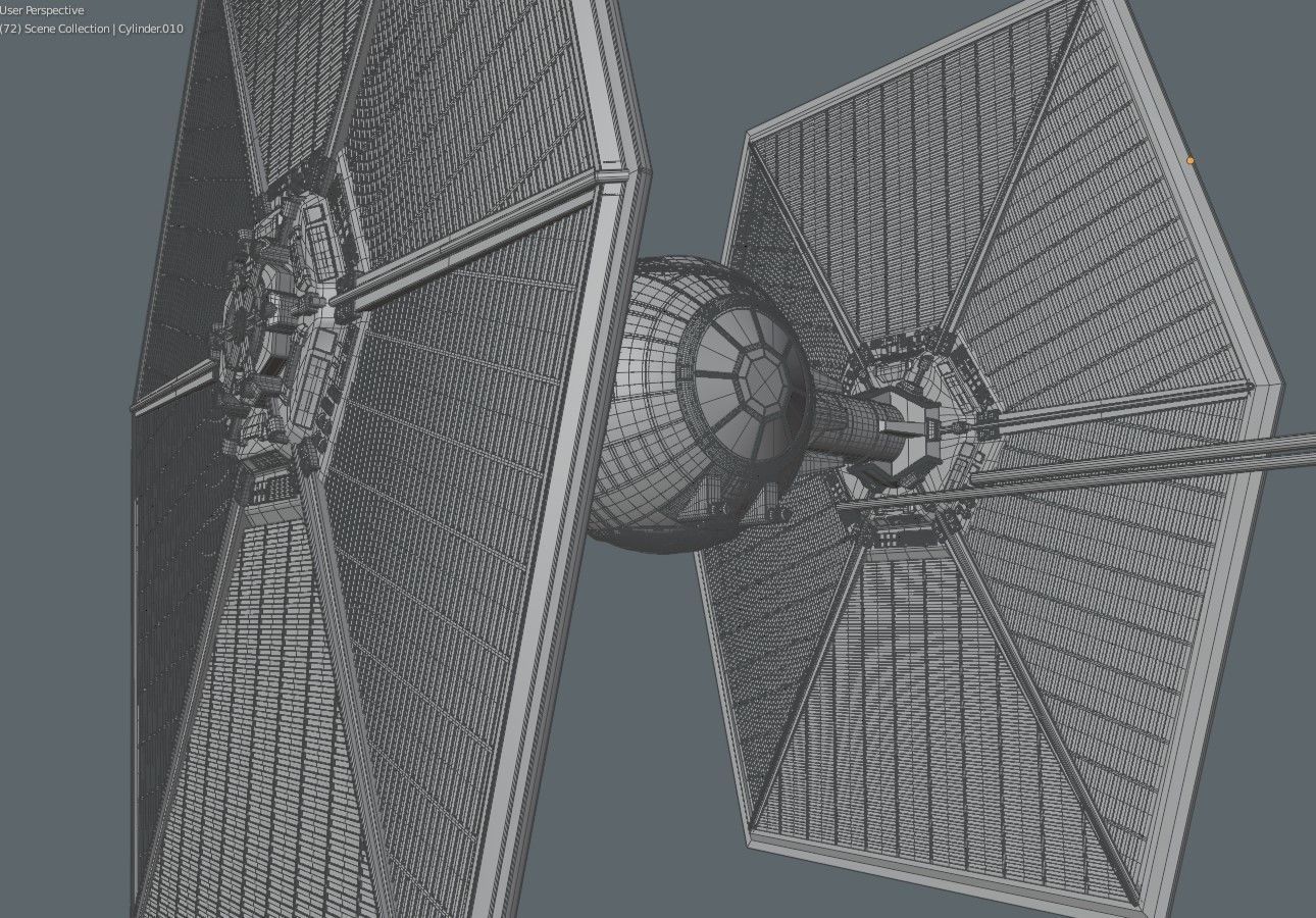 Tie Fighter Star wars 3D model_11