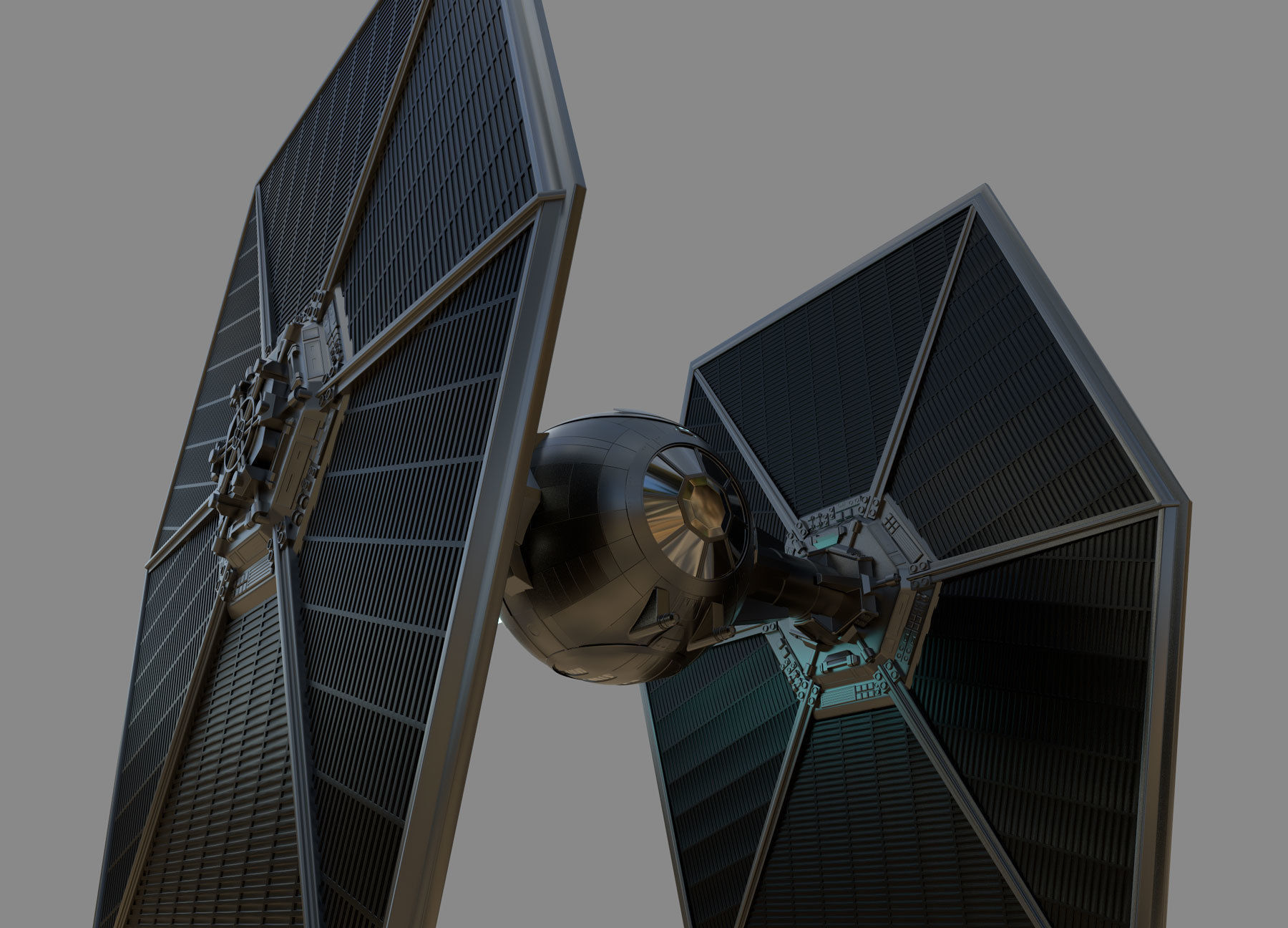 Tie Fighter Star wars 3D model_2