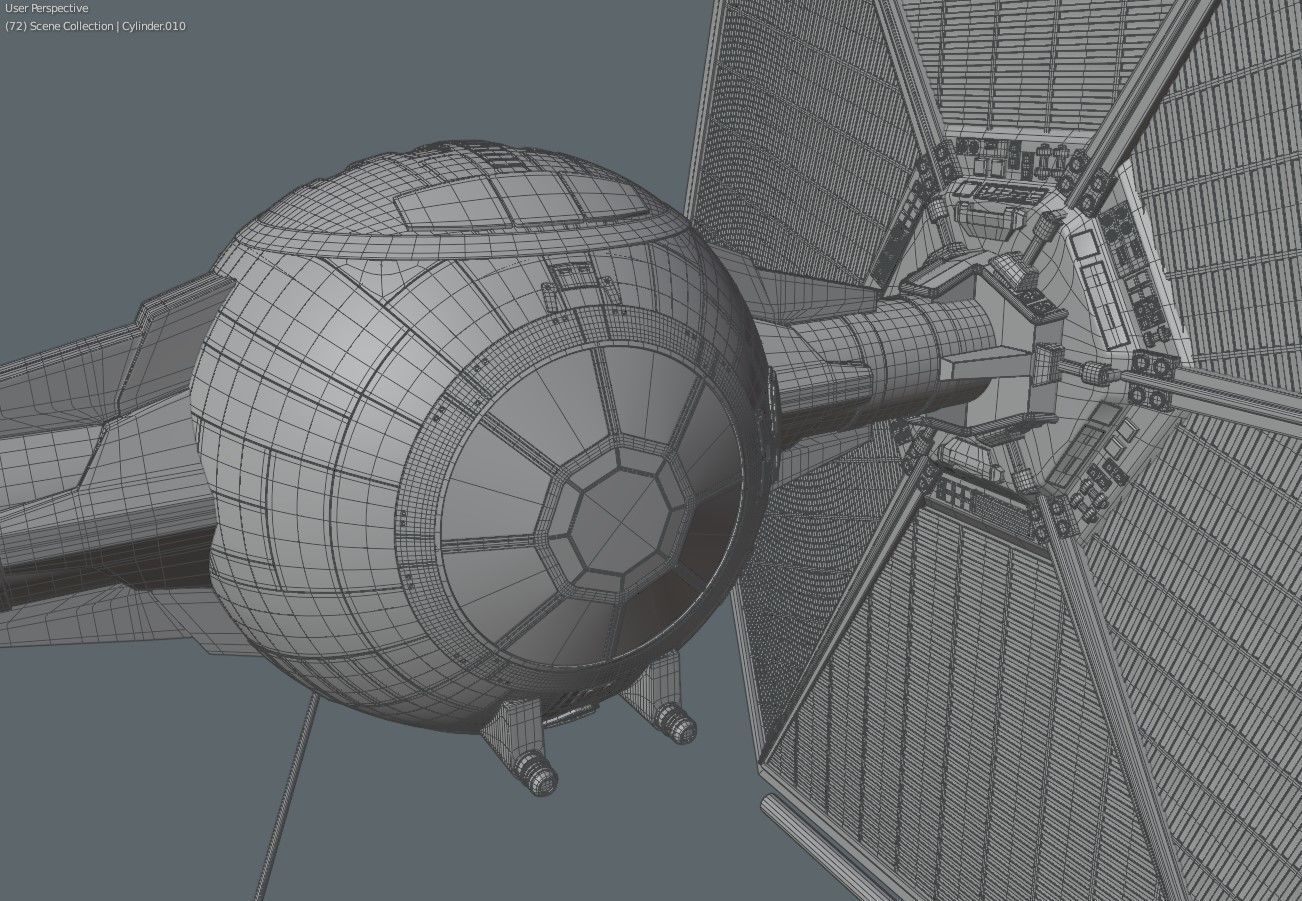 Tie Fighter Star wars 3D model_12