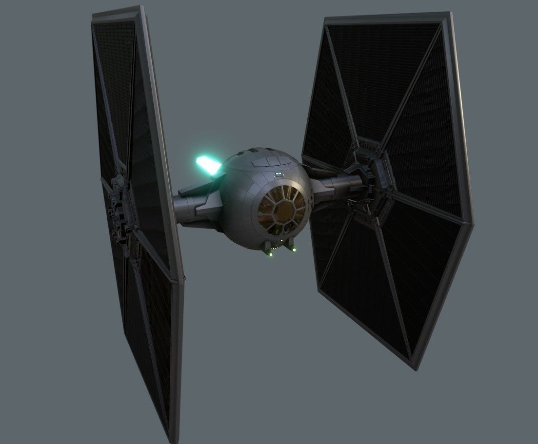 Tie Fighter Star wars 3D model_4