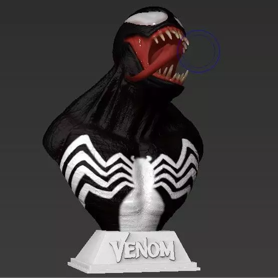 Venom Bust STL 3D print model