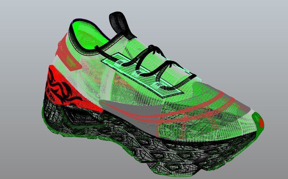 3d running shoe r-01 3d design nurb and stl modelling 3D print model_5