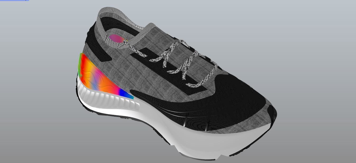 3d running shoe r-01 3d design nurb and stl modelling 3D print model_2