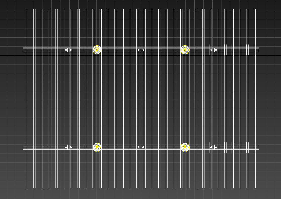 Suspended wooden ceiling 3D model_9