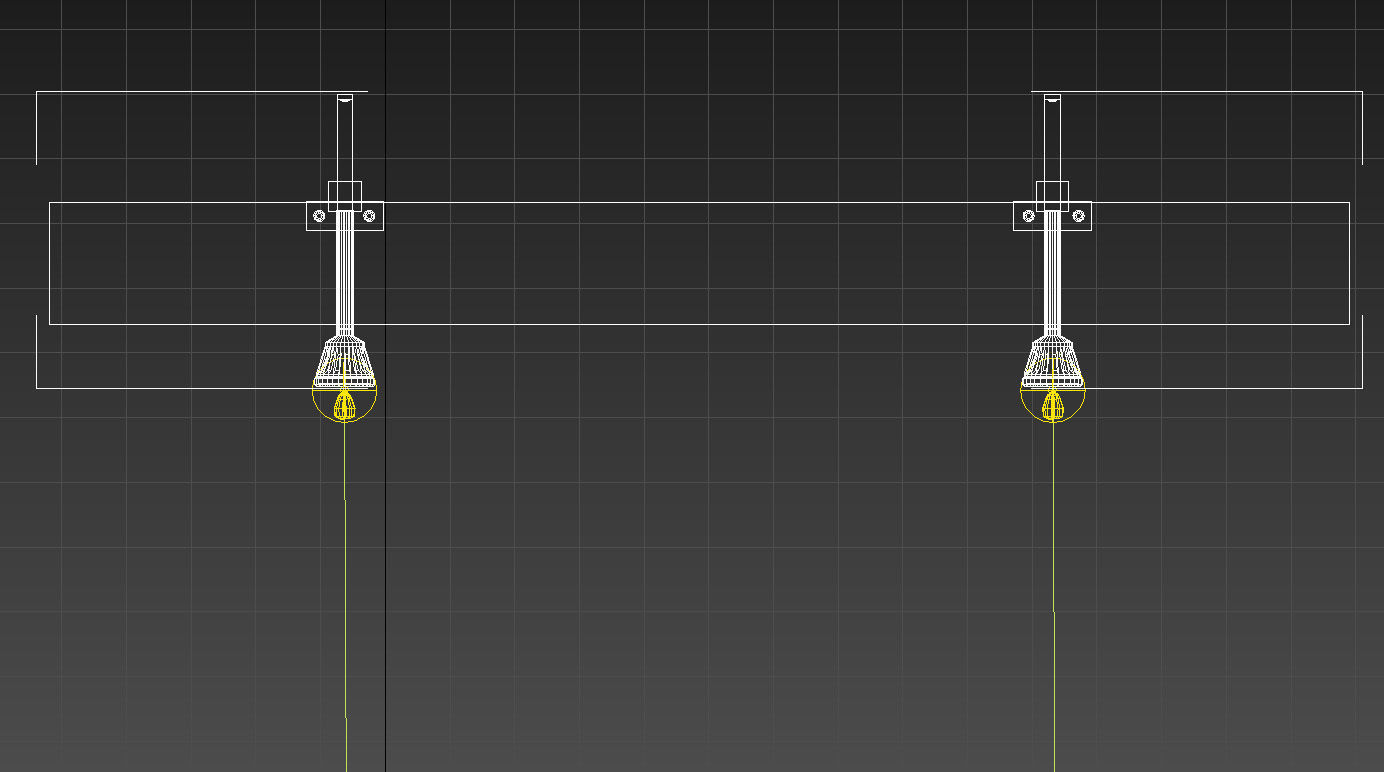 Suspended wooden ceiling 3D model_11