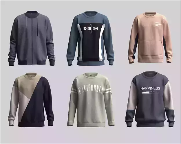 Multi Sweatshirt Collection - 6 Styles