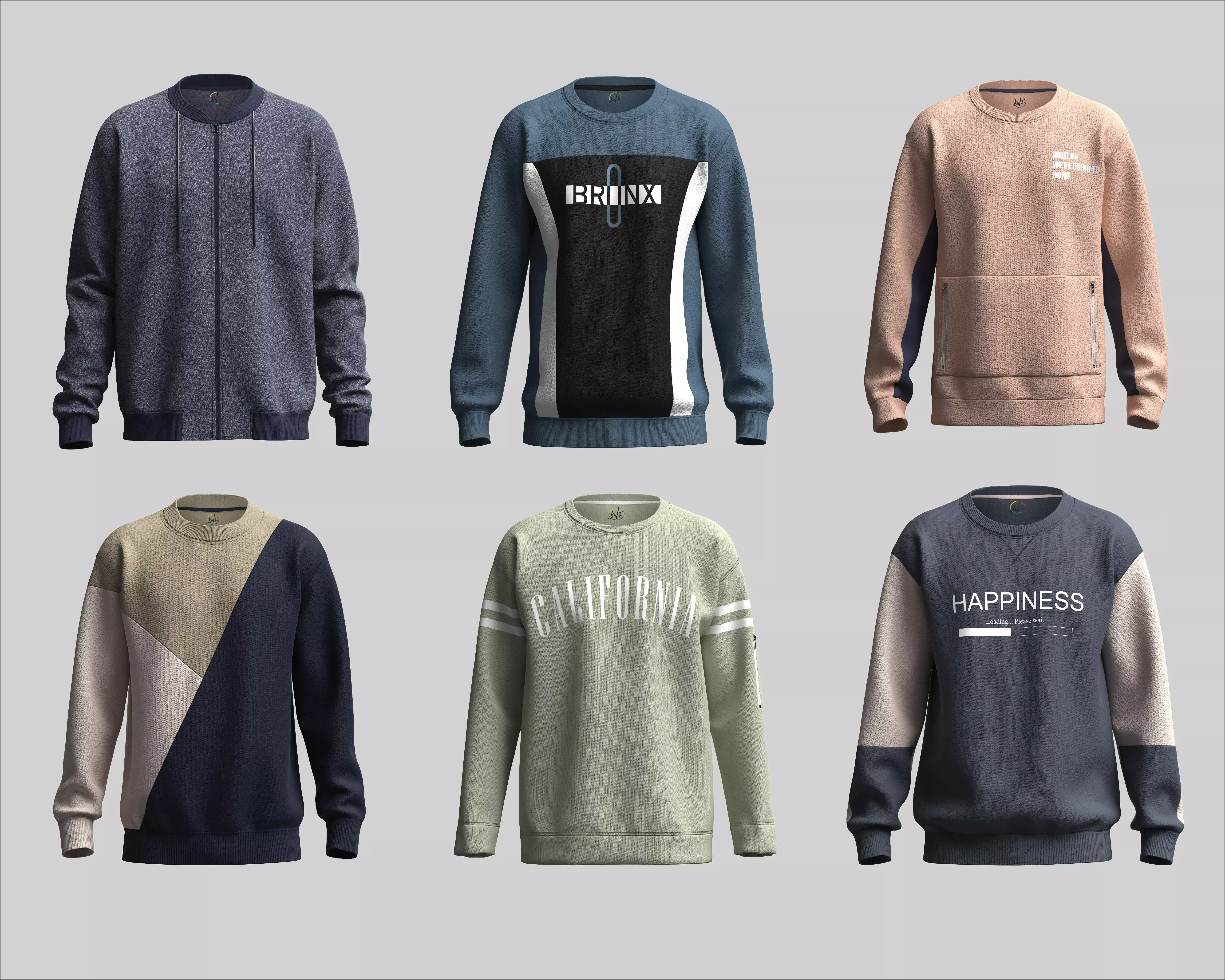 Multi Sweatshirt Collection - 6 Styles _0