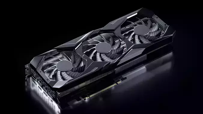 Nvidia GIGABYTE RTX 2070 Graphics Video Card 3D model