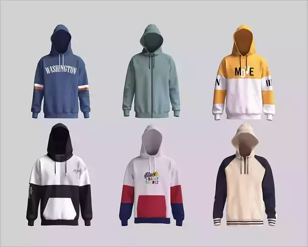 Multi Hoodie Collection - 6 Styles