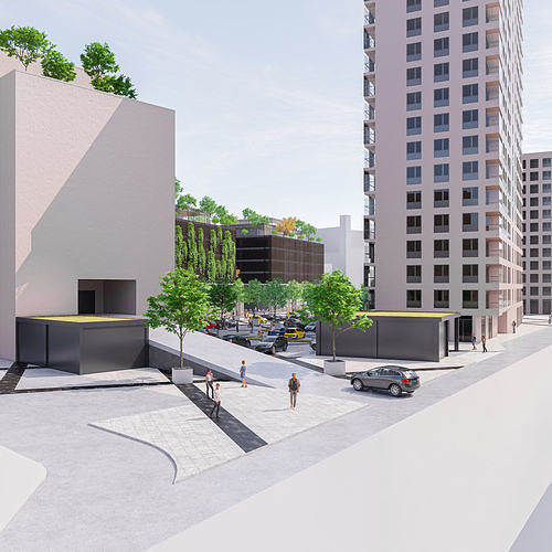 Residential Buildings 1 3D model 6