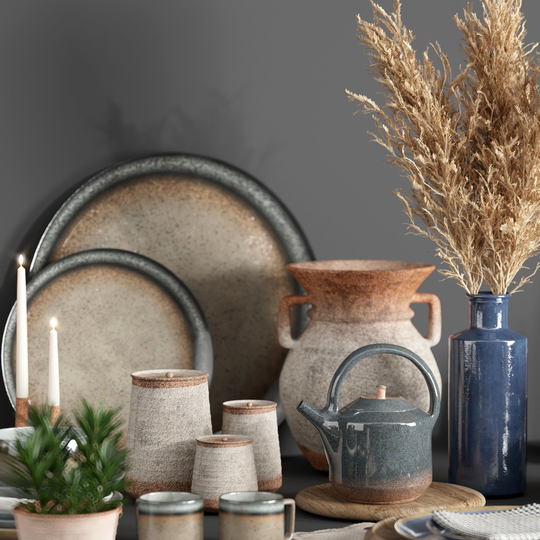 tableware set08 3D model_2