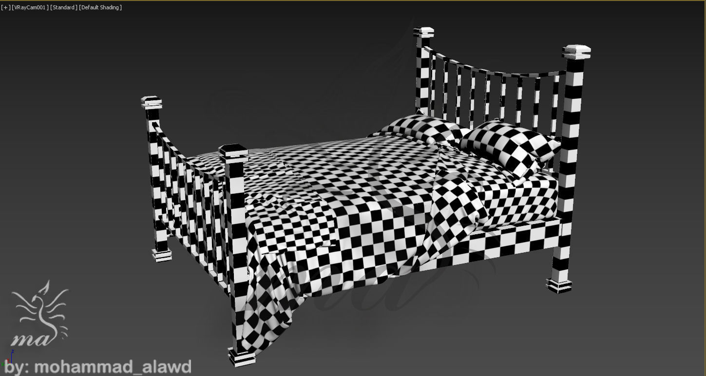 alan cantori bed  3D model_2