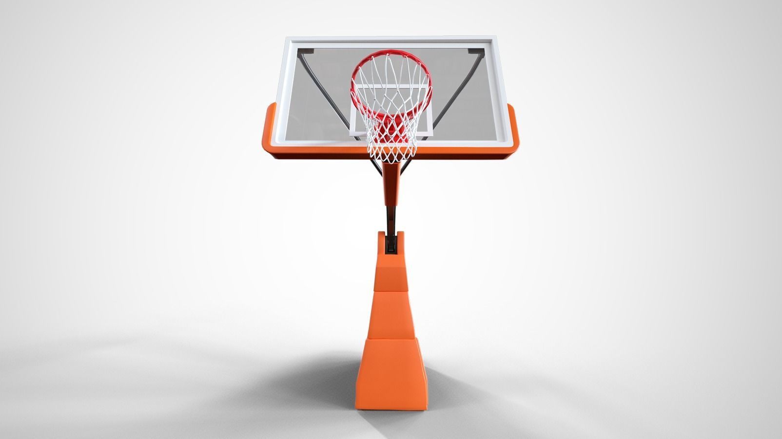 Portable basketball stand 3D model_4