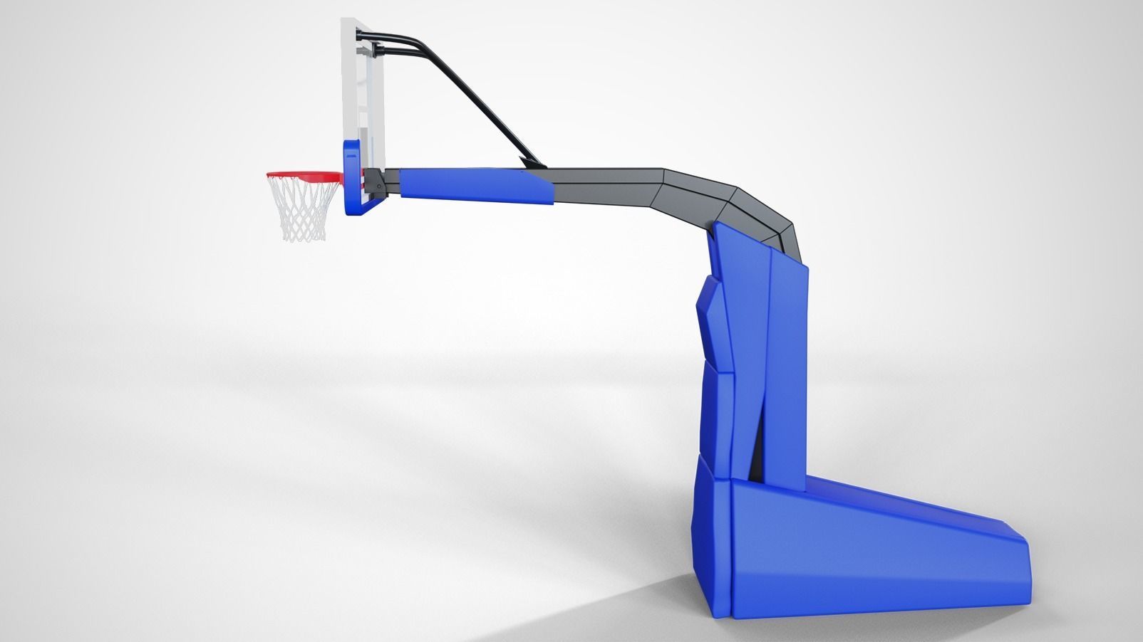 Portable basketball stand 3D model_12
