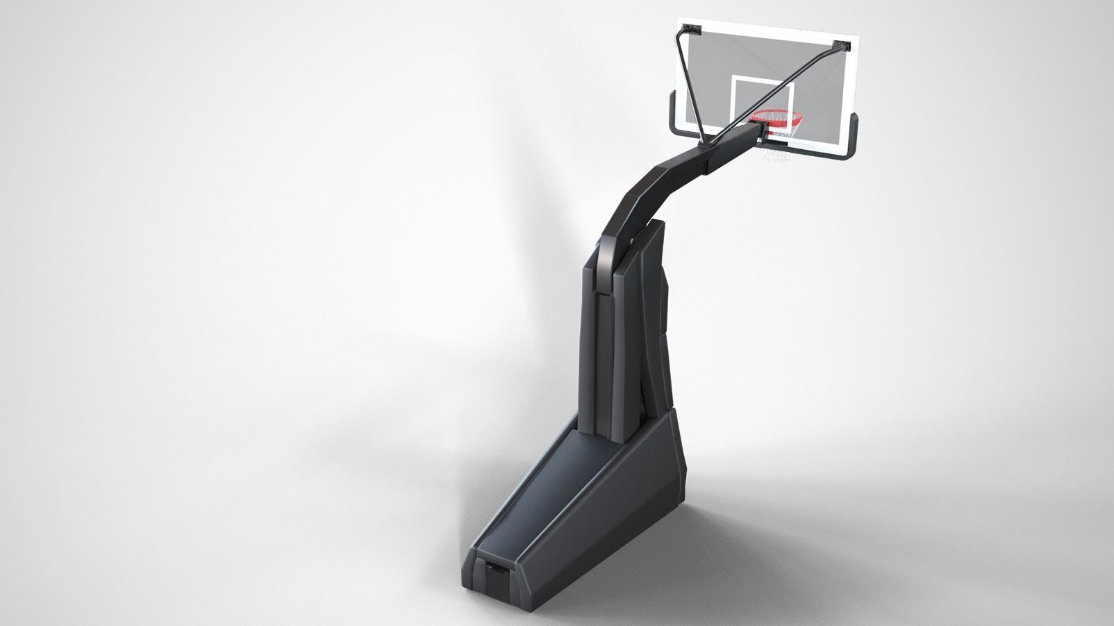Portable basketball stand 3D model_8